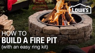 How To Build a Fire Pit wa Ring Kit [upl. by Naziaf]