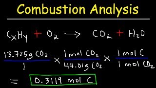 Introduction to Combustion Analysis Empirical Formula amp Molecular Formula Problems [upl. by Bax]