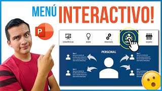 👉Sorprendente Infografía con MENU INTERACTIVO en PowerPoint ✅ FÁCIL✅ [upl. by Mis471]