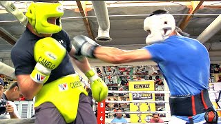 UNRELEASED CANELO ALVAREZ SPARRING FOOTAGE  SHOWS DEFENSIVE FUNDAMENTALS  SLIPPING PUNCHES [upl. by Ssej694]