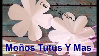 PATRONES DE FLORES Paso a Paso FLOWER TEMPLATE Tutorial DIY How To PAP Video 47 [upl. by Aninay327]