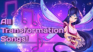 Winx Club  All Transformation Songs 2018 [upl. by Burhans645]