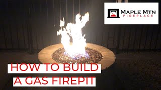 How To Build A Gas Firepit [upl. by Namruht]