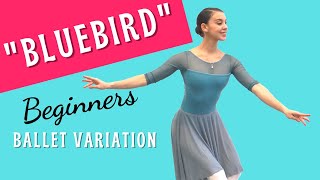 Beginner Female Ballet Variation Tutorial  BLUEBIRD VARIATION [upl. by Pomona]