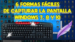 💻 Cómo Hacer CAPTURA DE PANTALLA en PC  6 Formas para Hacer SCREENSHOT en PC  Windows 7 8 y 10 ✅ [upl. by Nnylarac67]