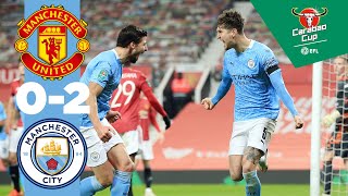 HIGHLIGHTS  MAN UTD 02 MAN CITY  STONES amp FERNANDINHO [upl. by Madox]