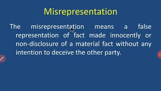 Misrepresentation [upl. by Ferrick]