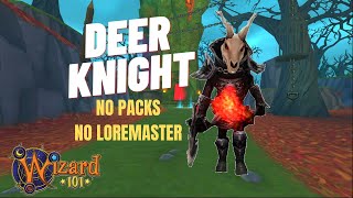 Wizard101 FREE and EASY DEER KNIGHT SPELL [upl. by Notrem]