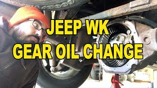 Jeep Grand Cherokee WK Rear Differential Fluid Change [upl. by Linzer]