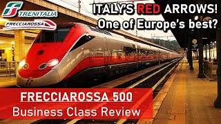 TRENITALIA FRECCIAROSSA 500  Business Class Train Review Rome to Milan [upl. by Bonner82]